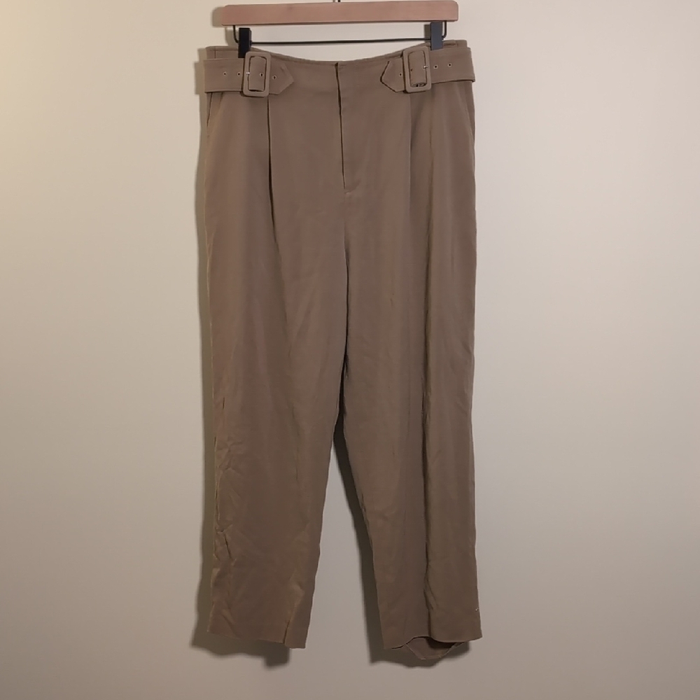 Club Monaco Khaki Belted Chinos Size 12